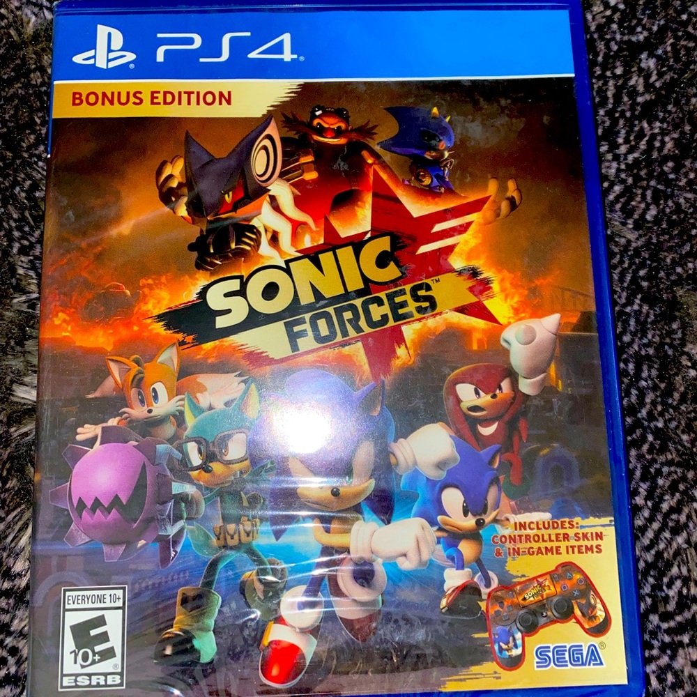 NWT PS4 sonic forces bonus edition with controller skin unopened